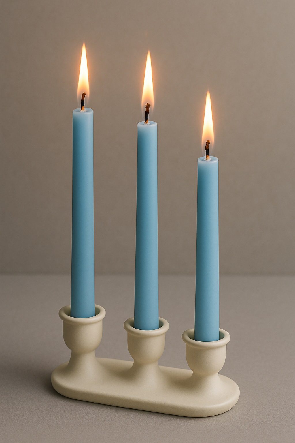 Light Blue Candle Set